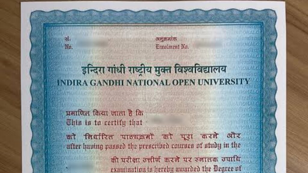 IGNOU Degree Certificates 2026 Apply @ignou.ac.in